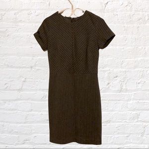 Striped grey work dress